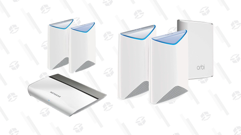 NETGEAR Orbi Pro Added Ports Bundle | $400 | AmazonNETGEAR Orbi Pro Indoor + Outdoor Bundle | $550 | Amazon
